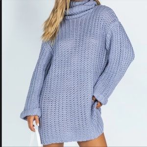 Princess Polly Blue Sweater Dress